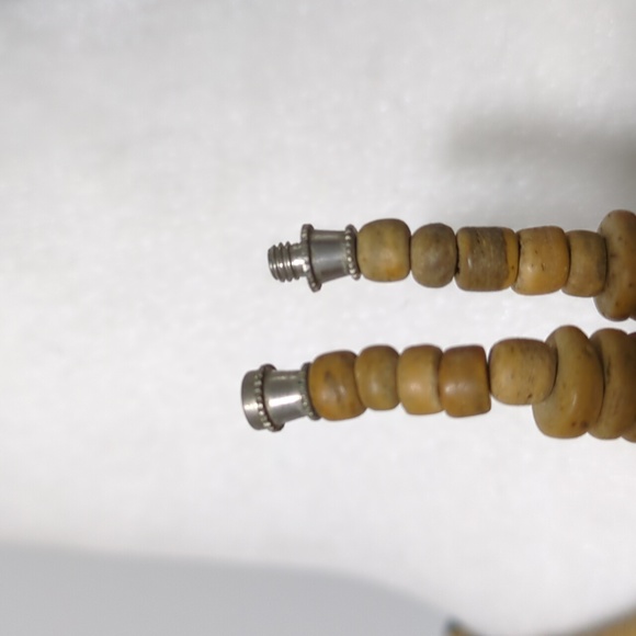 Vintage Eclectic Wood Beaded Necklace - Picture 11 of 13